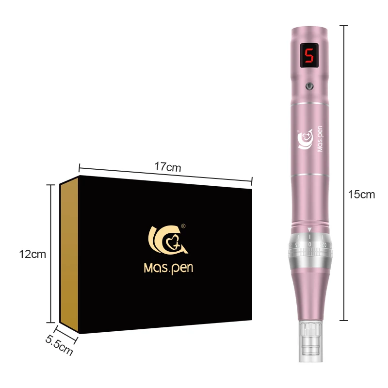 Homeuse Wilreless Ultima Microneedling Pen Dermapen profesional con 12 Uds agujas de tatuaje