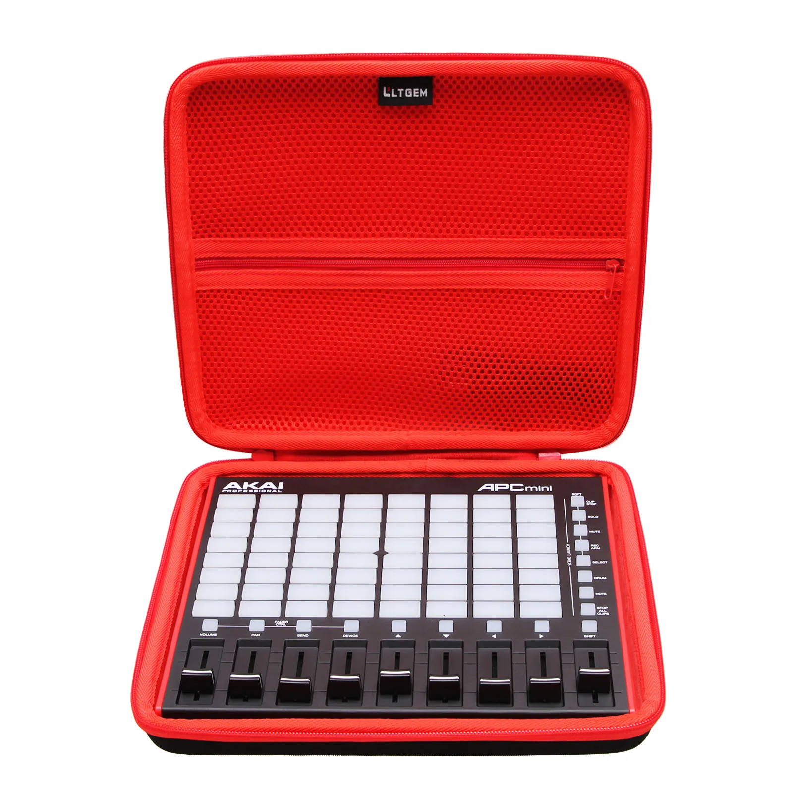 LTGEM Estuche rígido de EVA para controlador de almohadilla MIDI AKAI Professional APC Mini MK2, bolsa de almacenamiento de transporte protectora impermeable (solo estuche)
