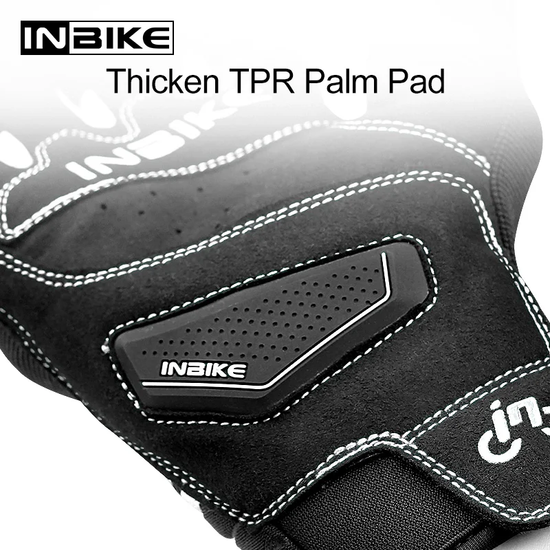INBIKE-guantes de ciclismo de invierno para hombre, guantes de dedo completo para bicicleta de montaña y motocicleta, guantes a prueba de golpes con pantalla táctil para conducir Motor