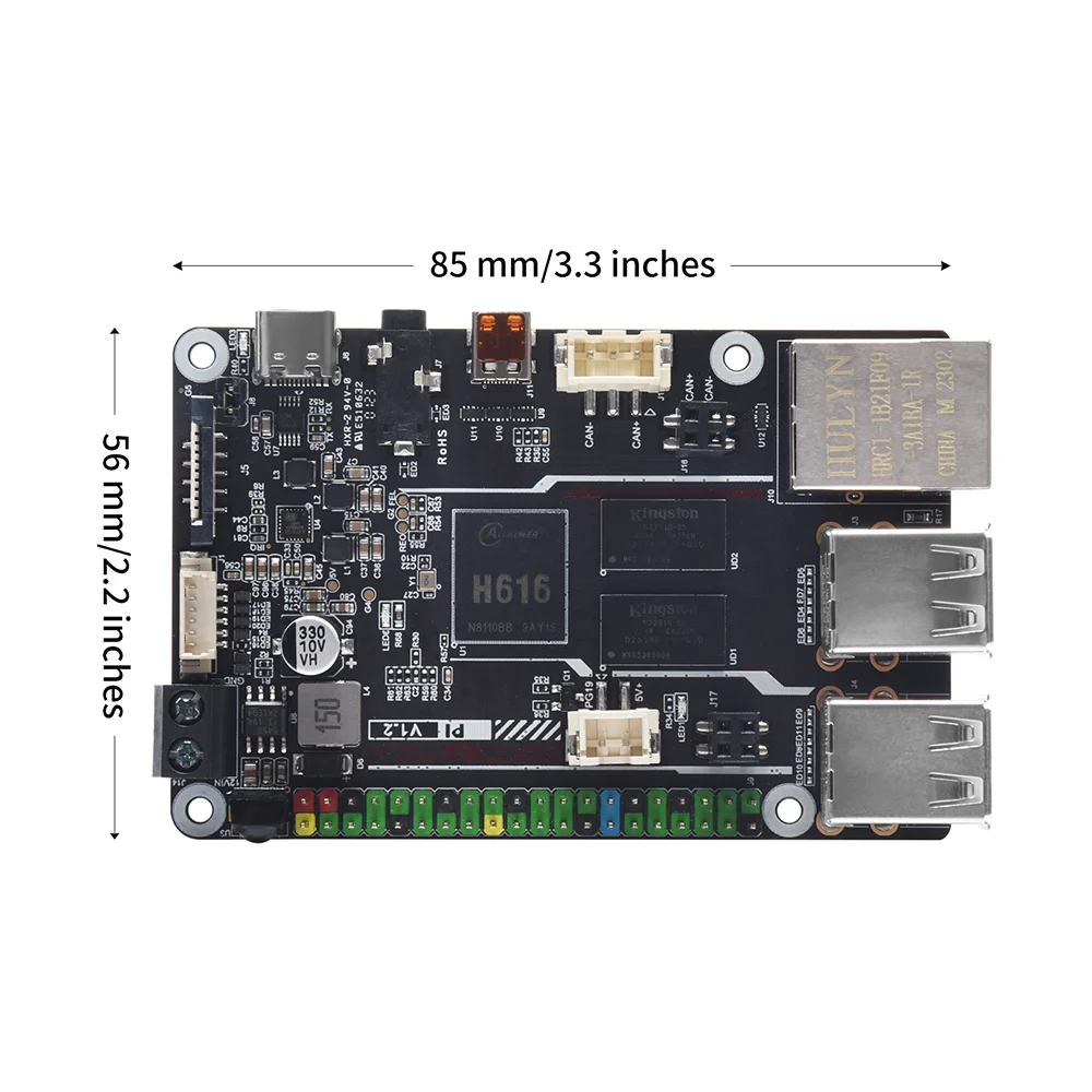 BIGTREETECH-procesador BTT PI V1.2 de cuatro núcleos  dispositivo con WiFi 2.4G 40 Pines  GPIO VS Raspberry PI para impresora 3D Klipper I3 CoreXY