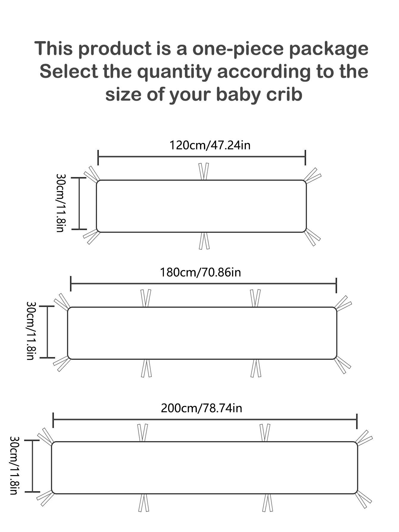 Riel protector para cuna de bebé, revestimiento de parachoques para cuna infantil, valla de cama acolchada con estampado de dibujos animados, 1 unidad de 120/130/180/200cm de longitud, 1 ud.