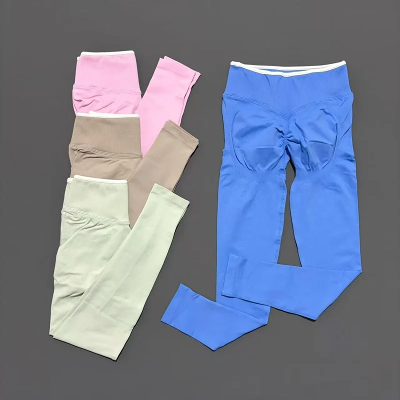 Leggings Deportivos de Cintura Alta sin Costuras para Mujer, Control de Abdomen, Elásticos, Suaves, para Entrenamiento, Running, Gimnasio y Deportes