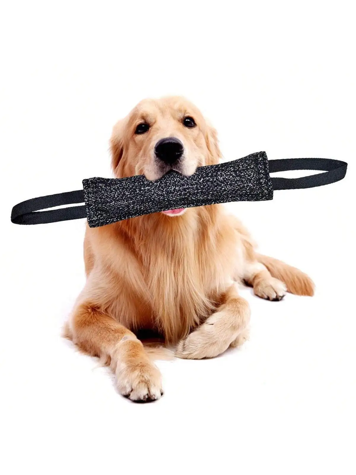 Palo de mordedura de perro para entrenamiento efectivo, mango cómodo para juego interactivo, rechinar dientes y entrenamiento para masticar, 1 unidad
