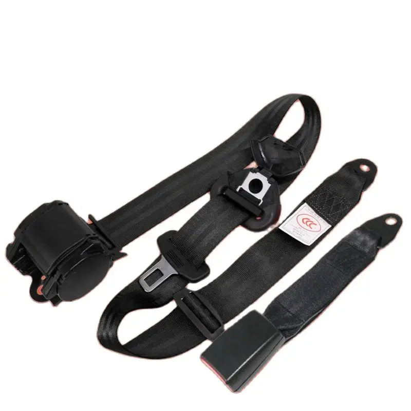 Cinturones de seguridad retráctiles ajustables universales, cinturón de seguridad de tres puntos, cinturón de seguridad telescópico automático para automóvil