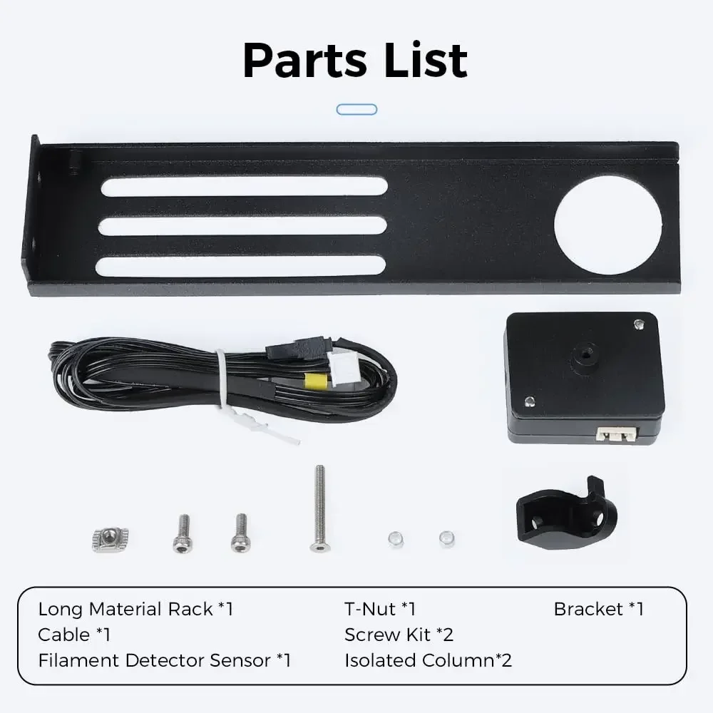 Creality Ender-3 V3 KE/SE Sensor Detector de salida de filamento Kit de mecanismo inteligente automático para impresora 3D piezas 3V3 KE/SE
