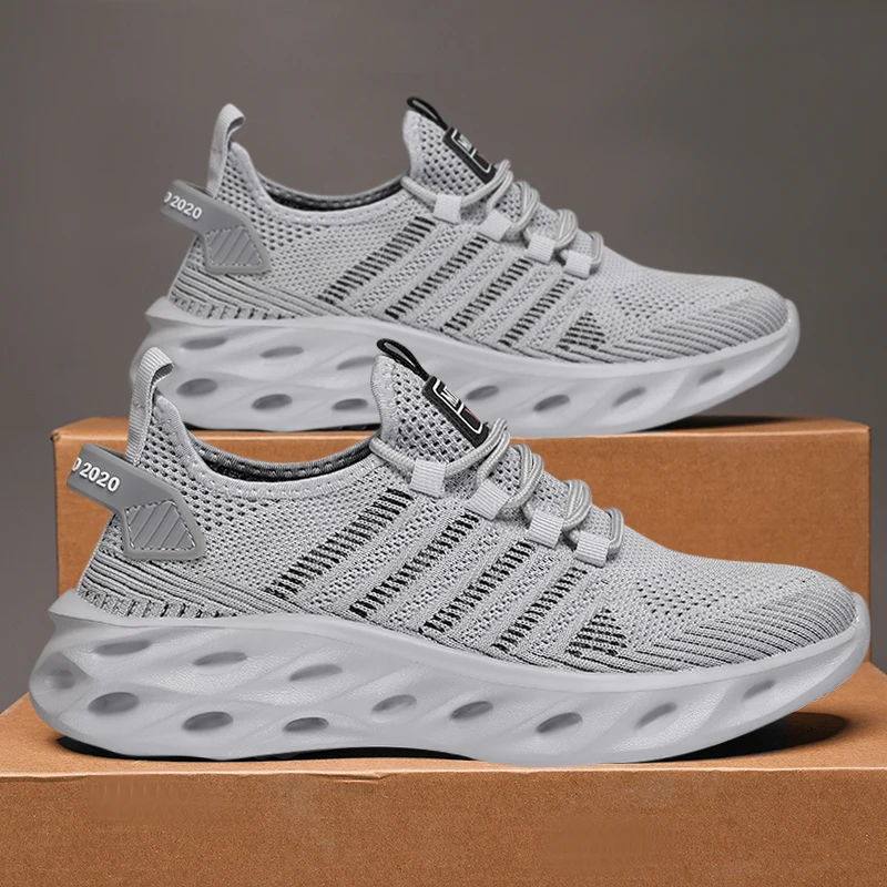 Zapatos cómodos para hombre, zapatillas Unisex, zapatillas transpirables para correr para parejas, calzado deportivo de tenis para mujer, talla 37-47, zapatillas para caminar amarillas