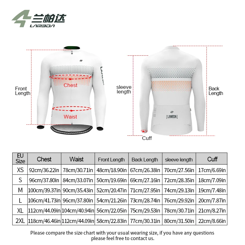 Lameda-Camiseta de ciclismo profesional para hombre y mujer, Jersey para bicicleta de montaña, transpirable, de manga larga, ropa deportiva