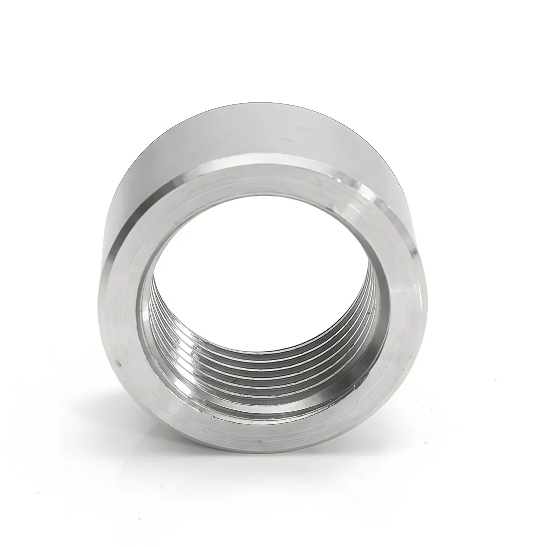 10X 304 M18 X 1.5 Tuerca de soldar de acero inoxidable para sensor de oxígeno O2, tuerca para soldar en el tubo de escape del coche, repuesto para silenciador.