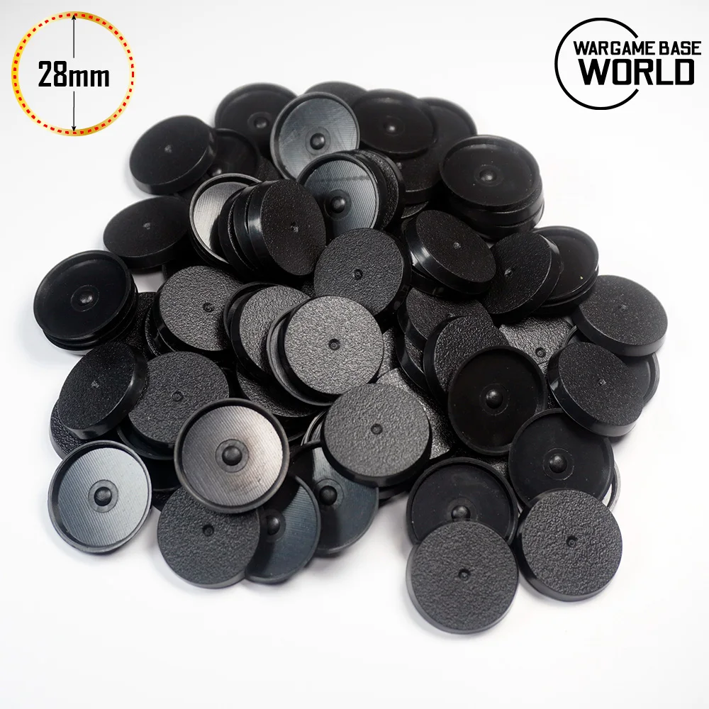 Bases Redondas de 28 mm para Miniaturas de Juegos de Mesa y Juegos de Rol de 28,5 mm