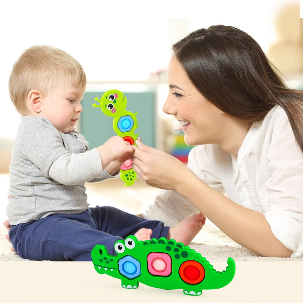 Juguetes antiestrés con prensa para dedos para niños, ejercicio sensorial para dedos, actividad, habilidades motoras, alivio educativo del estrés, juguete para regalo