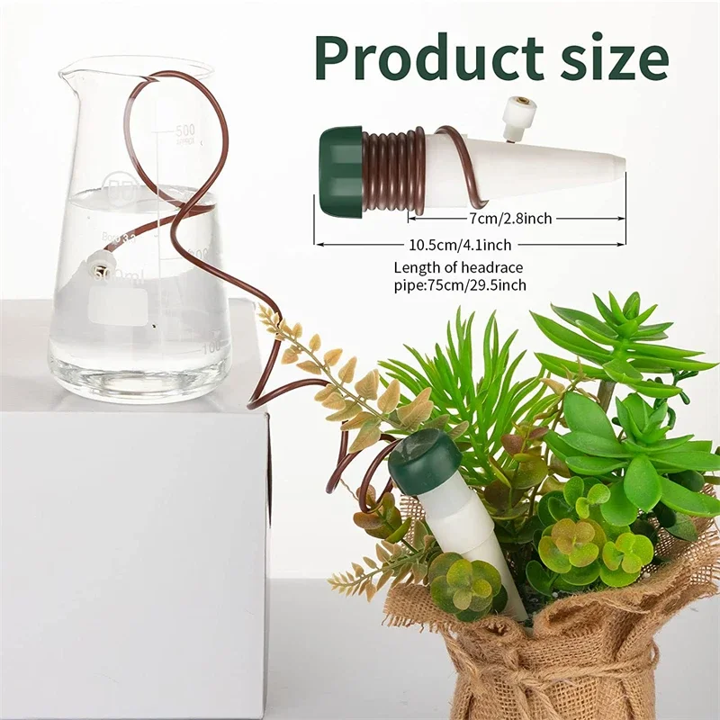 Dispositivo de riego automático para plantas, estaca de estaca de riego automático, riego por goteo automático, gotero de agua de liberación lenta para plantas vertidas