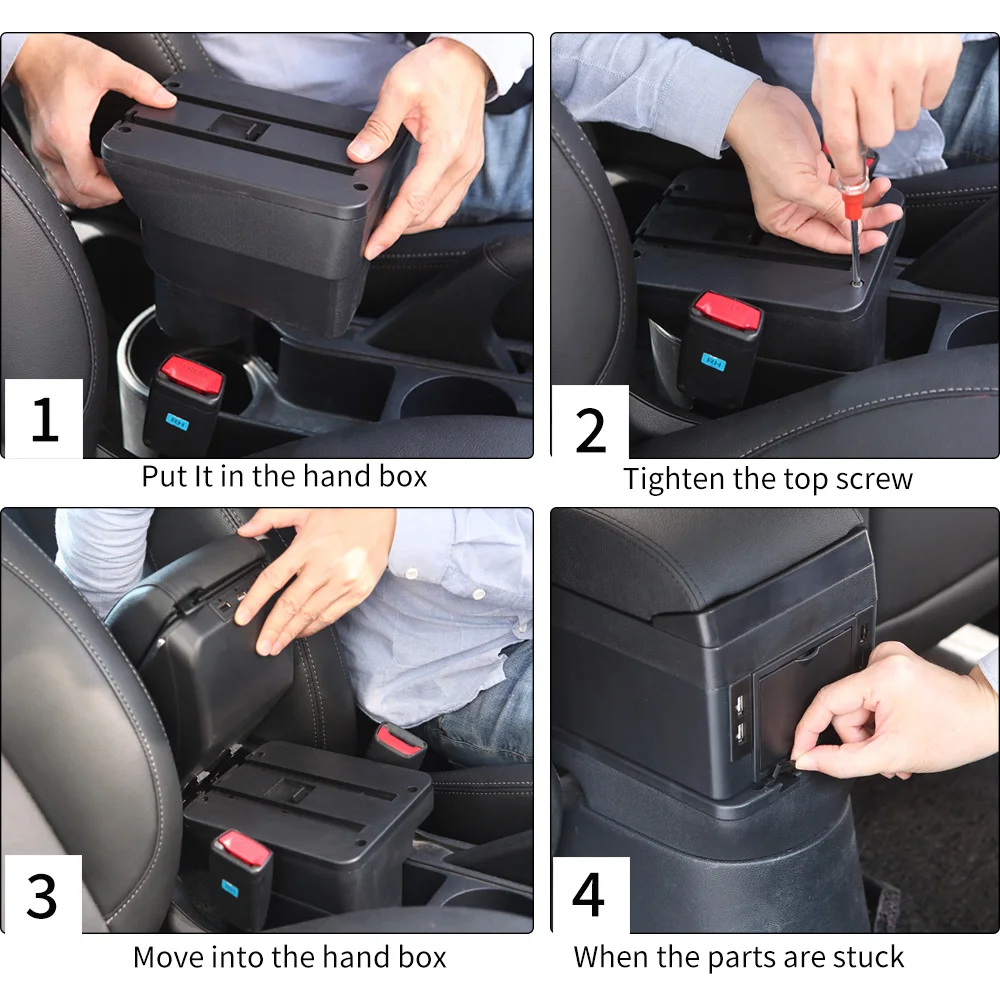 Reposabrazos para KIA RIO, caja de almacenamiento para KIA STONIC Cerato, piezas de reacondicionamiento del sur de Europa, accesorios para coche, 2015-2022