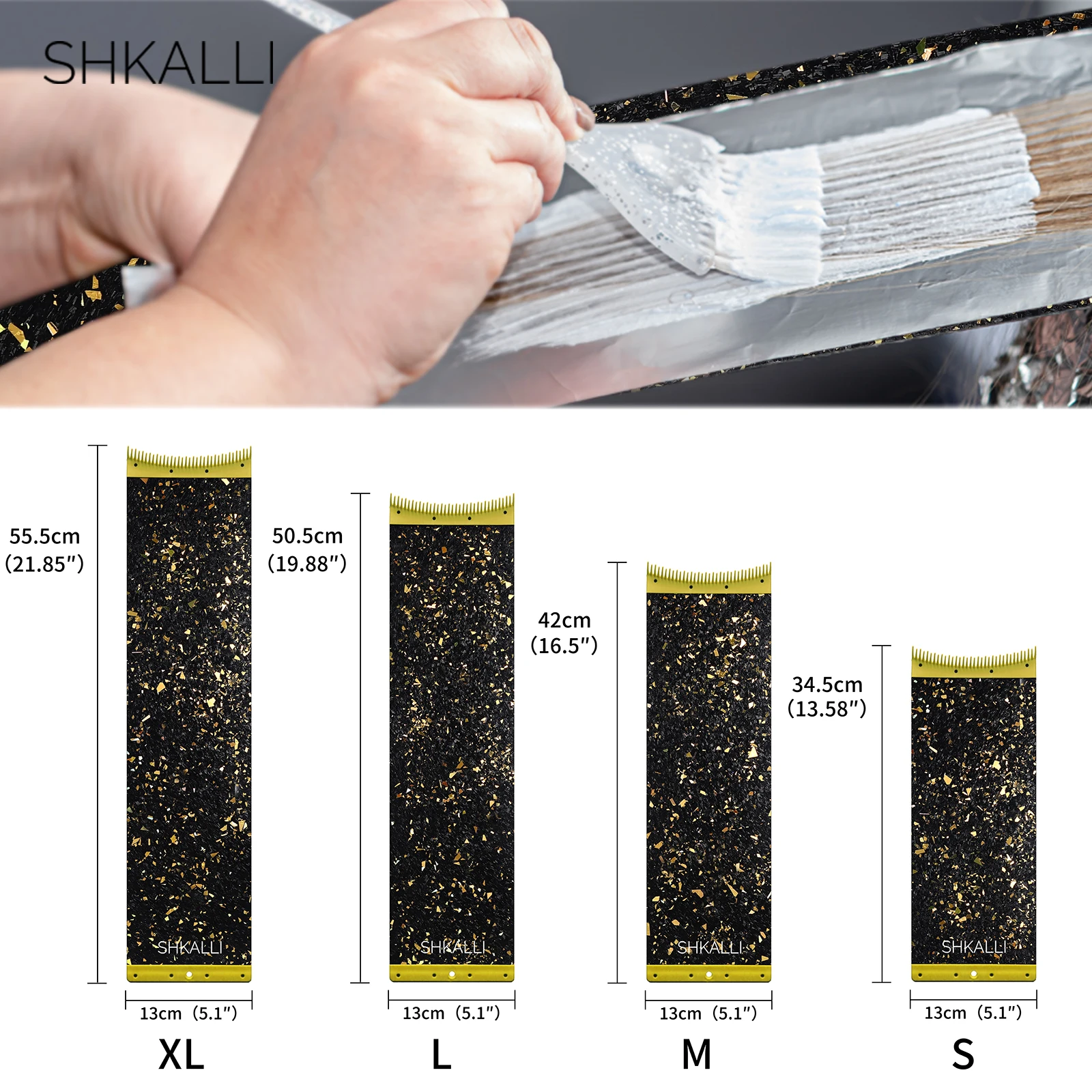 SHKALLI Tabla de Fibra de Carbono para Mechas con Dientes de Peine, Accesorio de Estilismo para Peluqueros, Herramienta de Coloración