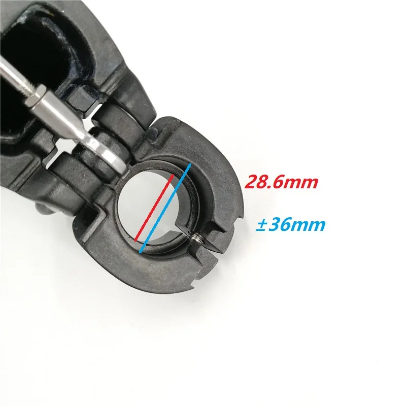 Litepro-vástago de doble sección para bicicleta eléctrica plegable, vástago ajustable telescópico de aleación de aluminio, 19CM-28CM