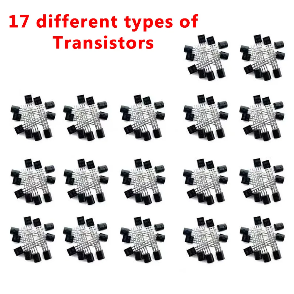 Kit de componentes electrónicos, edición definitiva, varios condensadores comunes, resistencias, T0-92, placa PCB LED, placa de pruebas DIP-IC, 2110 Uds.
