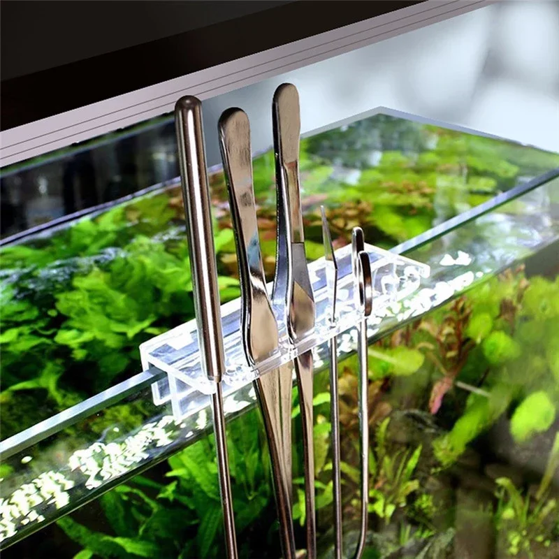 Juego de herramientas para acuario, pinzas de tijera, tijeras onduladas para plantas, herramientas de limpieza de hierba inoxidable, palas para pecera, accesorios para acuario