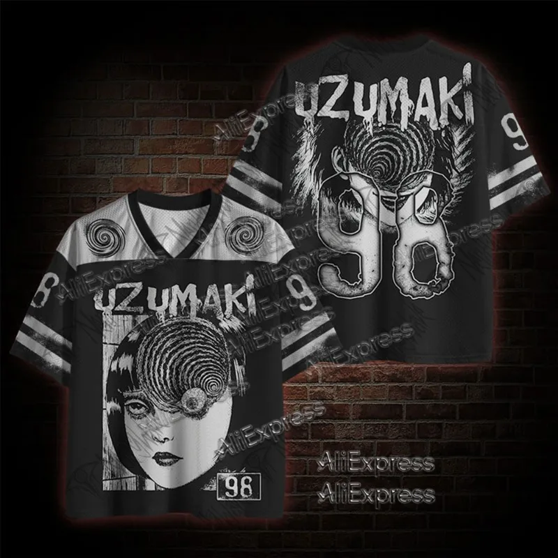(ZZ) Nueva serie Dark, camiseta de malla de secado rápido estilo urbano, camiseta deportiva transpirable con cuello en V para adultos, elegante y cómoda