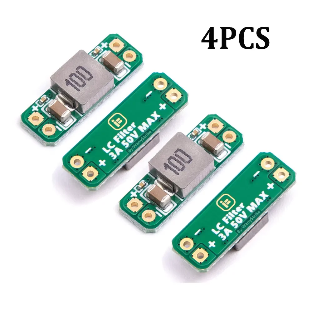 Módulo de filtro LC 3A 5-30V, protección de polaridad inversa integrada para RC FPV, cámara de Dron estilo libre, transmisor AV Pa, 4 Uds.