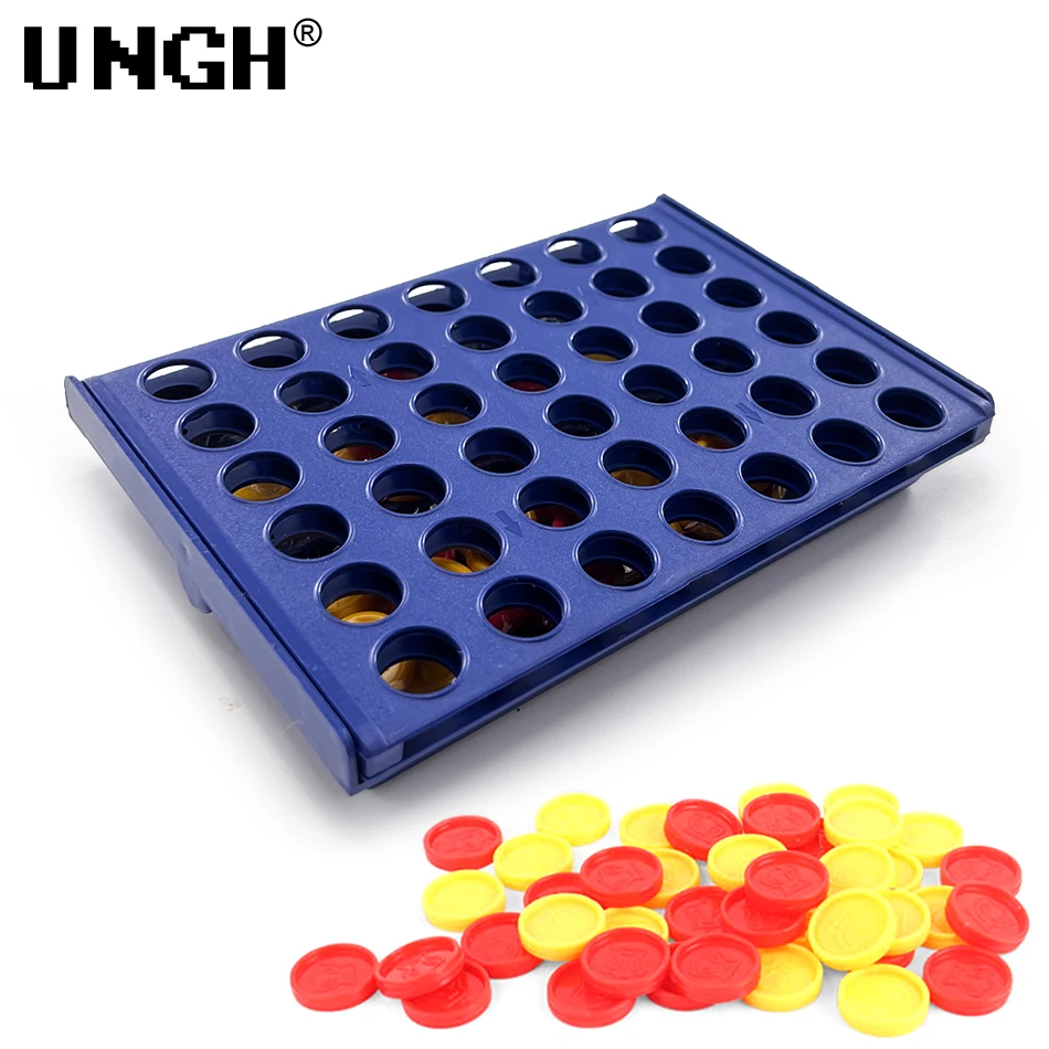UNGH cuatro en una fila Bingo ajedrez conectar clásico juego de mesa familiar juguetes divertido juguete educativo para niños juego de entretenimiento