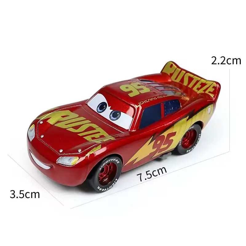 Coches 3 de Pixar, Juguete de Coche, Serie Lightning McQueen, Modelo Fundido a Presión 1:55, Estilos Básicos y Versión Plateada, Coche de Juguete de Aleación para Niños