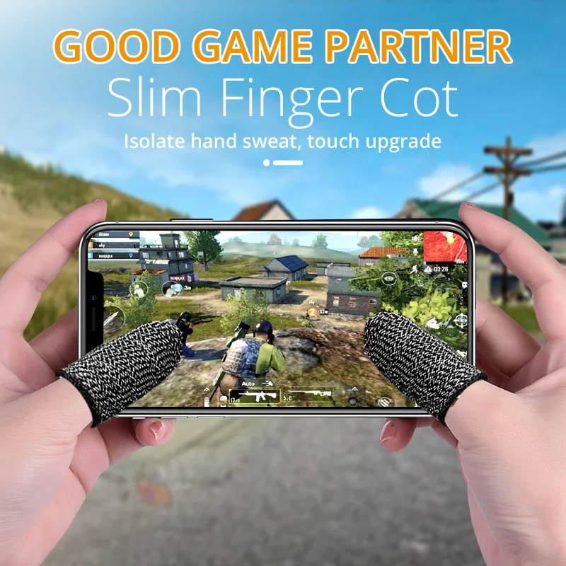 Fundas para Dedos de Controlador de Juegos para PUBG, Resistentes al Sudor, Antiarañazos, Sensibles al Tacto, Guantes para Pantalla Táctil Móvil