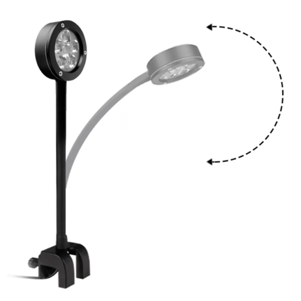 Nano Glo-Luz LED de alta potencia para acuario, luz de cultivo de 6x3W, espectro rojo y azul con Clip ajustable