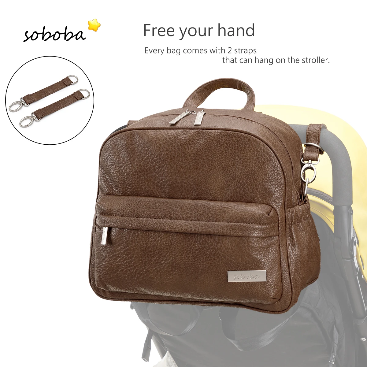 Bolsa de pañales de moda para bebé recién nacido, impermeable, ligera, portátil, mamá, mochila para cambio de pañales de salida rápida