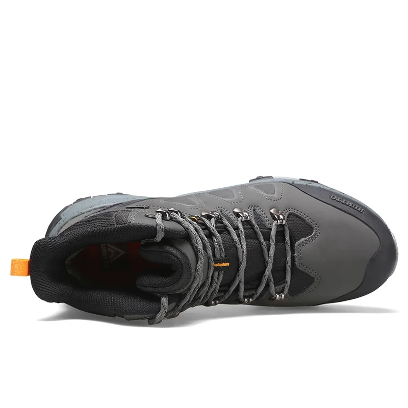HUMTTO-zapatos de senderismo de cuero para hombre, zapatillas de escalada impermeables, botas DEPORTIVAS DE CAZA y Trekking transpirables para exteriores, 2024