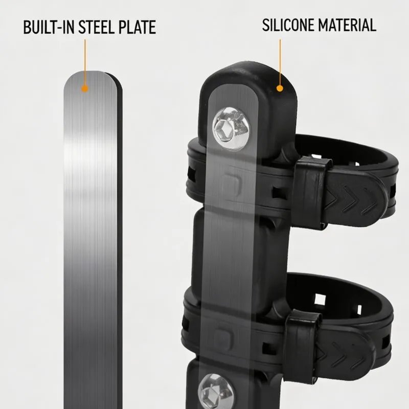 Portabidones Universal para Bicicleta, Sin Necesidad de Perforar, Soporte para Manillar, para Bicicletas de Montaña y Carretera, Accesorios de Ciclismo