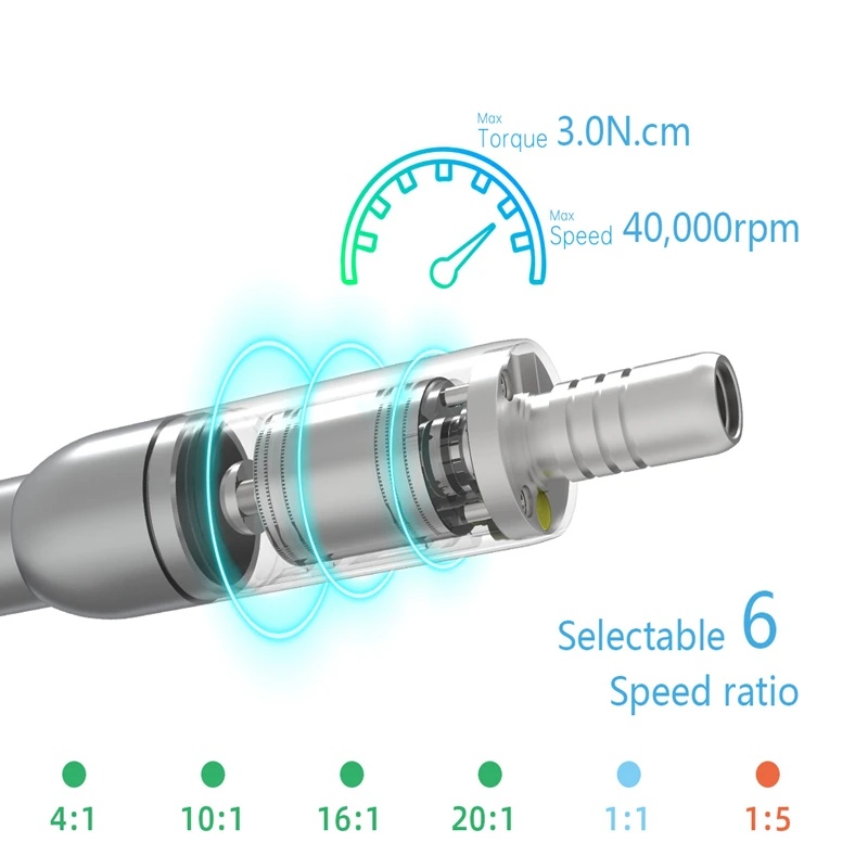 COXO-Motor eléctrico Dental c-puma INT +, micromotor sin escobillas con fibra óptica para unidad Dental, silla, pulido mínimamente invasivo