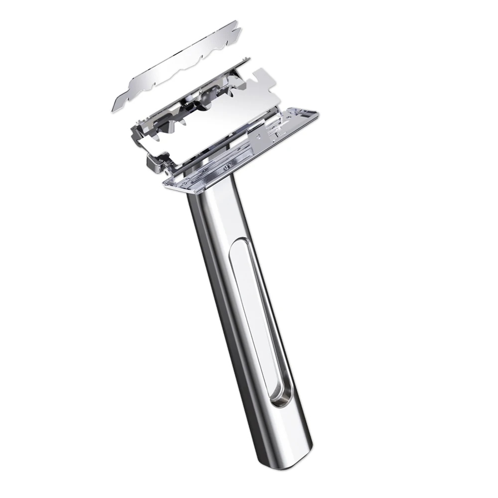RZACLEA 20T 3.0 Glide Pro Advanced 2, Maquinilla de Afeitar de Media Hoja, Acero Inoxidable, Afeitado Seguro y Ecológico para Hombres y Mujeres