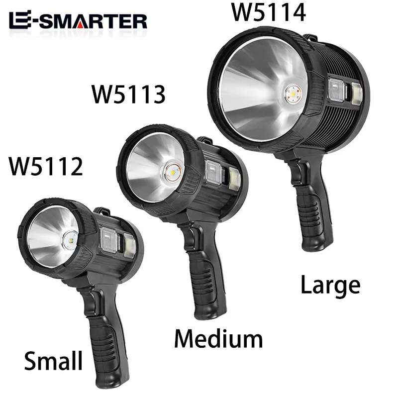 Foco Recargable 900000   Focos Led de lúmenes, linterna grande de mano, focos solares superbrillantes para exteriores, reflector