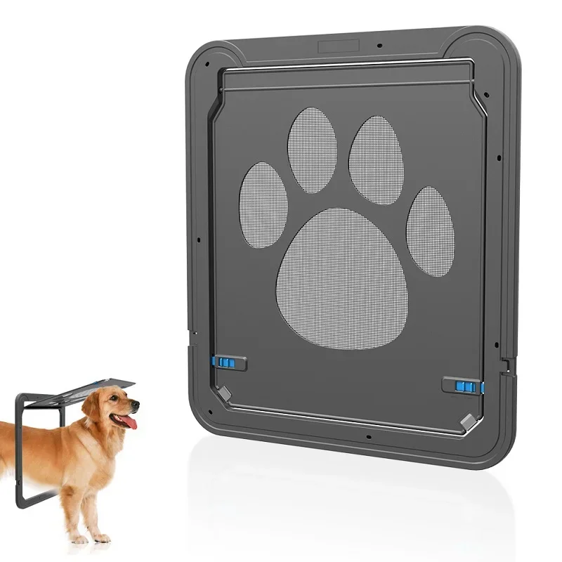Puerta para mascotas para perros y gatos, apta para puertas/ventanas/biombos con red anti - mosquito, fácil de instalar, duradero y conveniente de usar