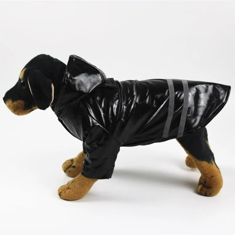 Ropa para perros, impermeables con capucha, tira reflectante, abrigo de lluvia para perros, chaquetas impermeables, ropa transpirable para exteriores para cachorros, impermeable