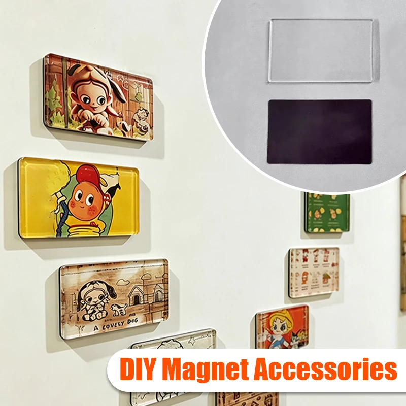 Juego de Imanes Personalizados para Refrigerador con Fotos, Kit de Adhesivos Acrílicos DIY de 5x3cm para Decoración de Refrigerador y Regalo de Recuerdo