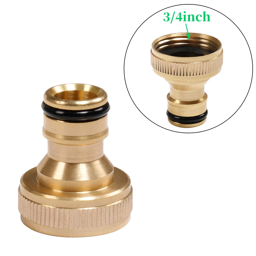 1 Uds 1/2 "3/4" 1 "grifo de rosca de latón conector rápido 16mm 20mm manguera adaptador de ajuste de pistola de agua herramienta de jardín conector de riego