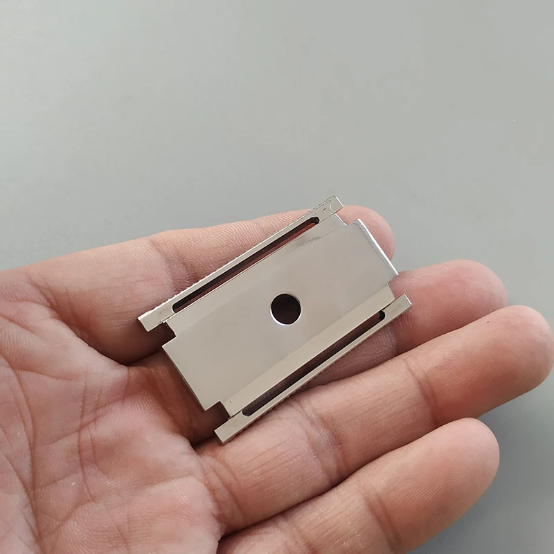 Cabezal de afeitadora de seguridad Dscosmetic AX de acero inoxidable para hombres, para afeitado en húmedo, fabricado con CNC