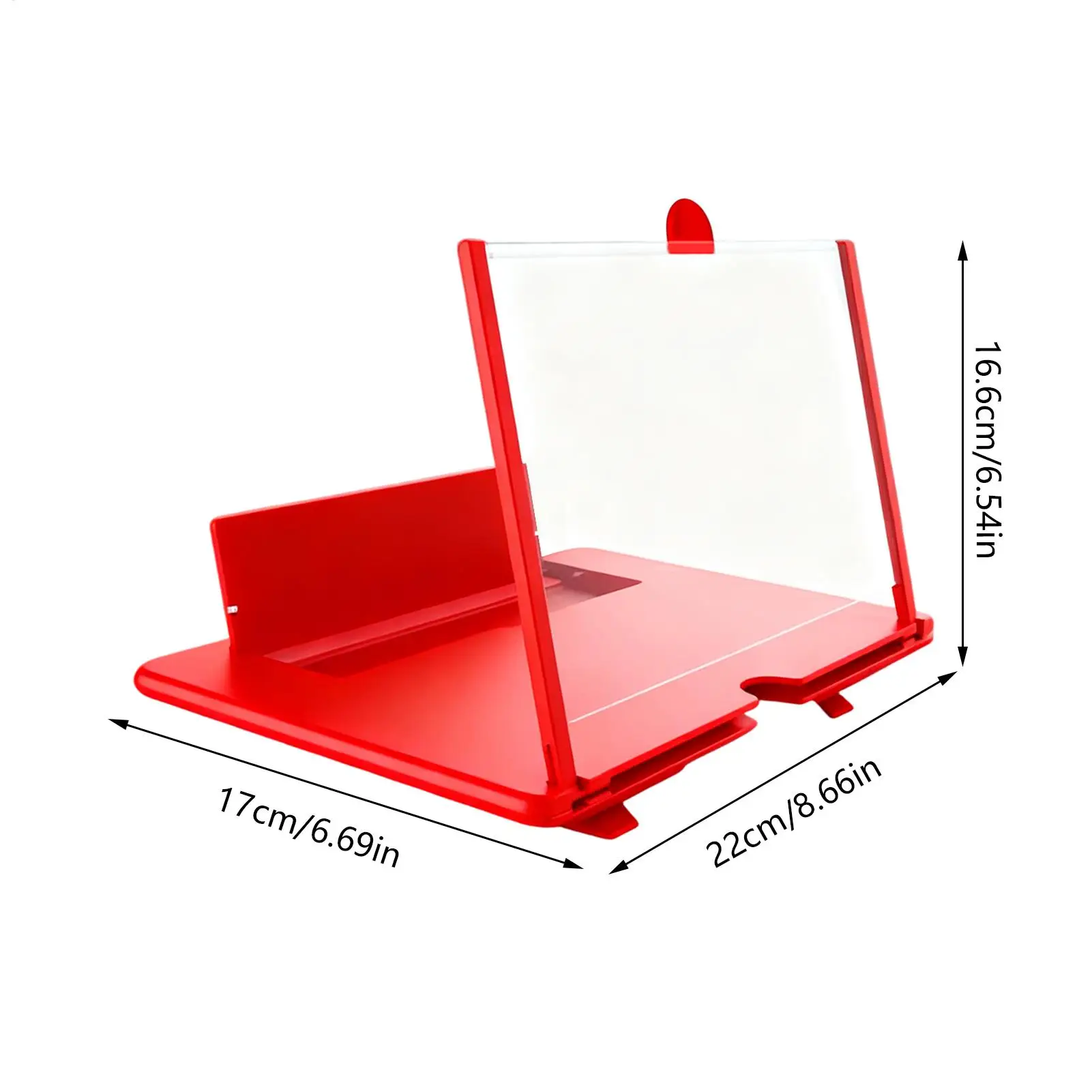 Amplificador Multifuncional HD para Teléfono Móvil, Lupa de Pantalla HD, Soporte para Teléfono, Protección Ocular