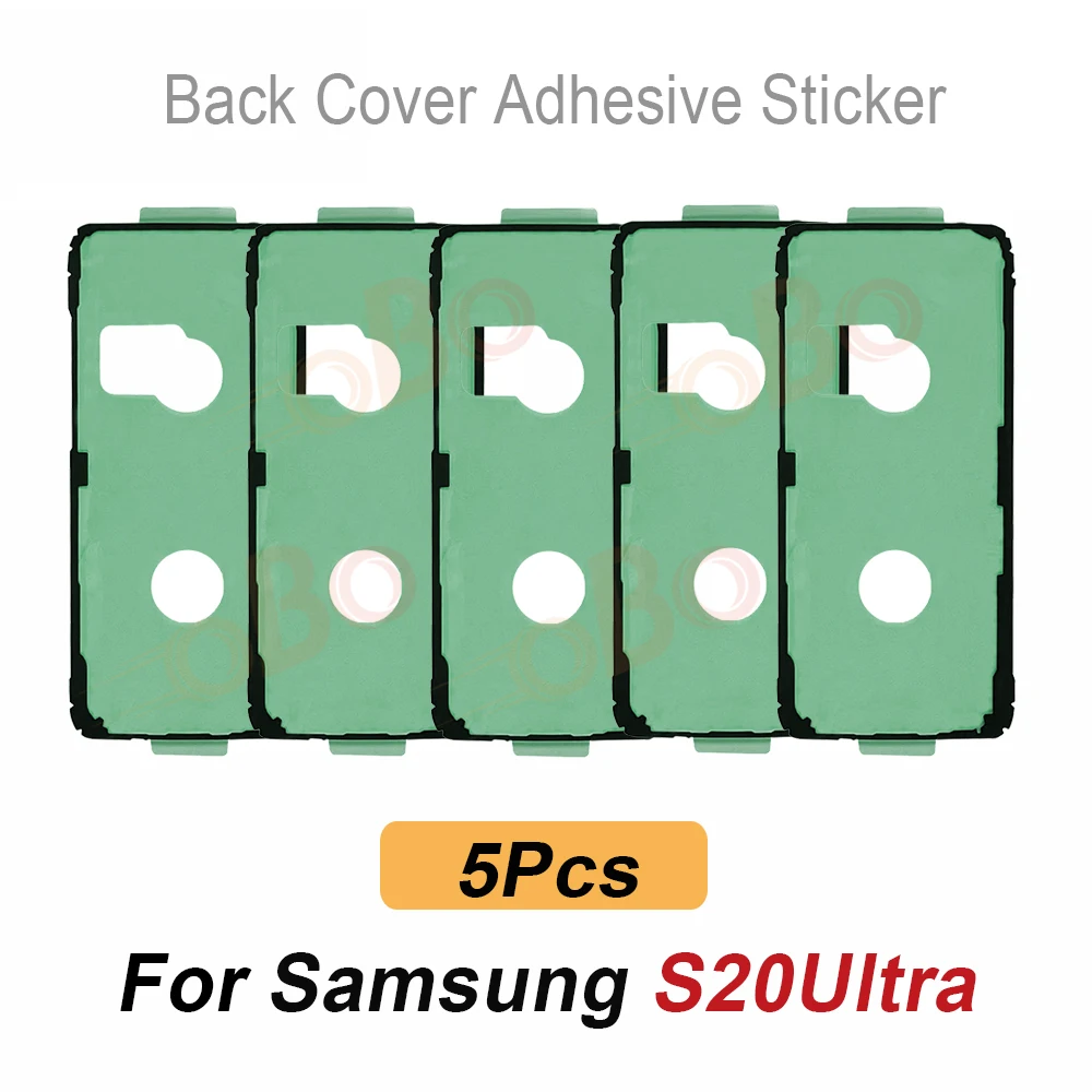 5 Adhesivos de Sellado Impermeables para la Cubierta Trasera del Samsung S20 S21 FE S22 Plus Ultra Series, Pegamento de Reparación para la Carcasa Trasera