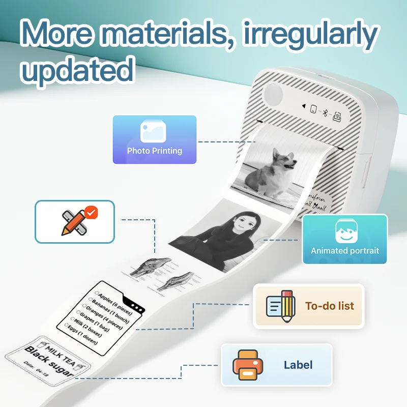 DOLEWA B3 Mini impresoras portátiles inalámbricas Bluetooth fabricante de pegatinas sin tinta impresora etiqueta precio máquina para oficina escuela cocina