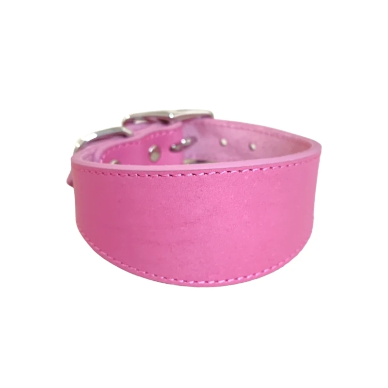 Collar de cuero para perros de raza grande, Collar acolchado suave para cachorros, suministros para mascotas, B03E