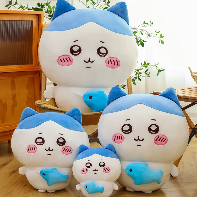 Nuevos muñecos de peluche Kawaii Hachiware Momonga de 30-80cm, son suaves pero no se deforman fácilmente, decoración de habitación de felpa, regalo de cumpleaños