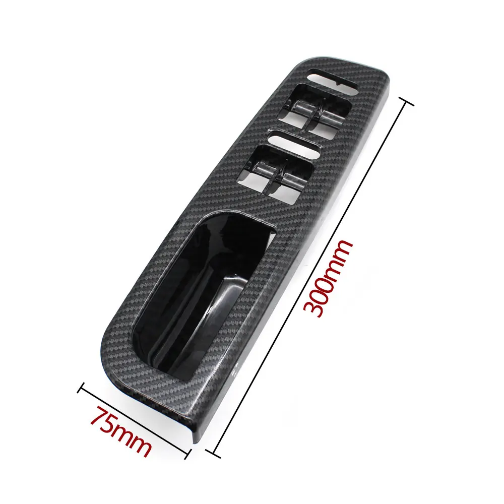 LHD Interior del coche delantero trasero izquierdo derecho manija de agarre de puerta de fibra de carbono para VW Bora Golf 4 MK4 Jetta 1999-2004