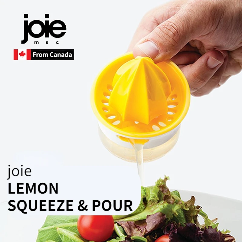 Joie Lemon Squeeze & Pour Taza escariadora exprimidora manual para uso doméstico - Exprimir naranjas, limones y otros frutas para jugo fresco