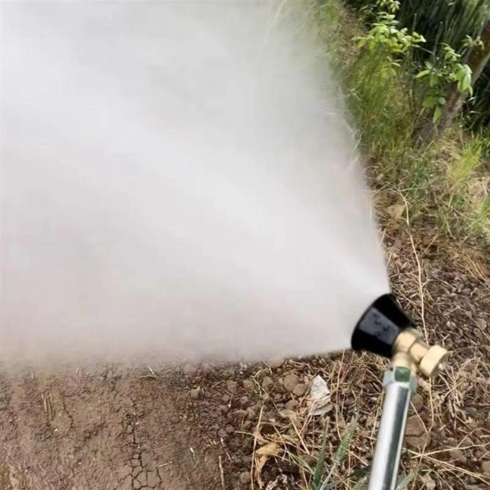 Boquilla de latón/aleación, boquilla ajustable de atomización agrícola, herramienta de jardín con cabezal de aspersor agrícola de torbellino negro, 1 Uds.