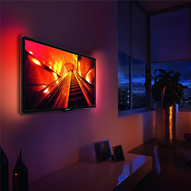 Tira de luces LED USB 2835 DC5V con interruptor, cinta de lámpara Flexible, TV, escritorio, ordenador, pantalla, iluminación de fondo, decoración del hogar