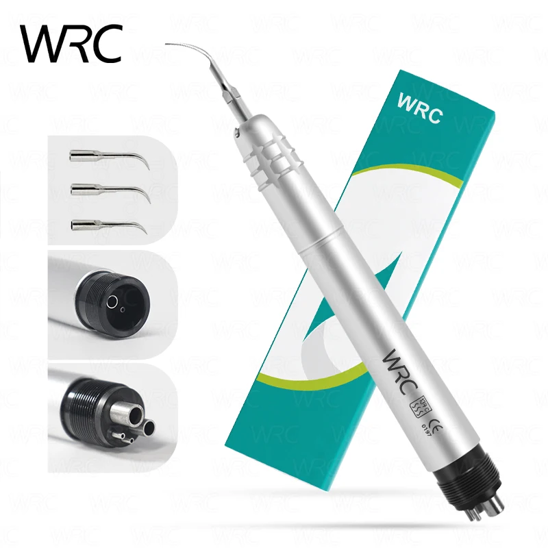 Pieza de mano neumática para limpieza dental de 2/4 orificios con puntas G1 G2 G3, 17000Hz, para uso en clínicas dentales