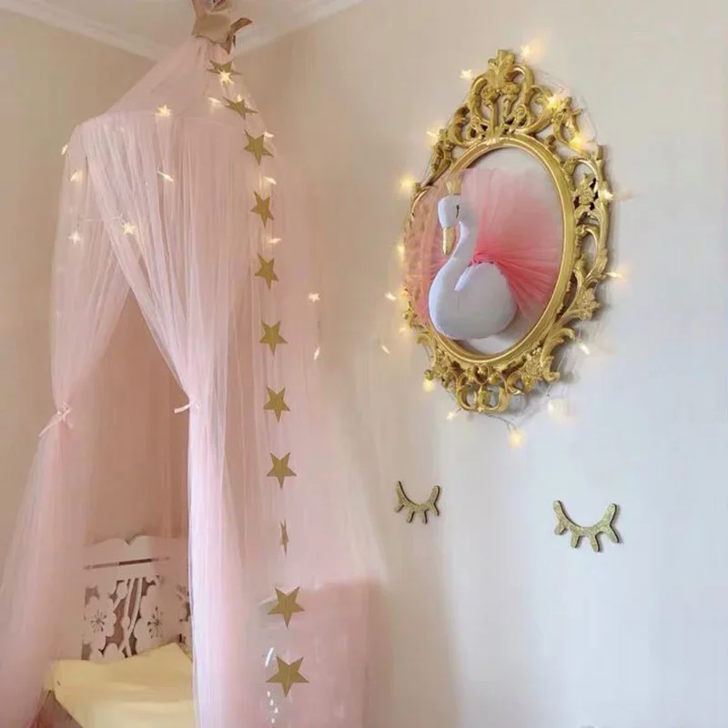 Muñeco de cisne de corona dorada, colgante de pared, decoración de habitación de niña, accesorios de fotografía de cumpleaños, relleno de Animal de cisne, regalo de decoración