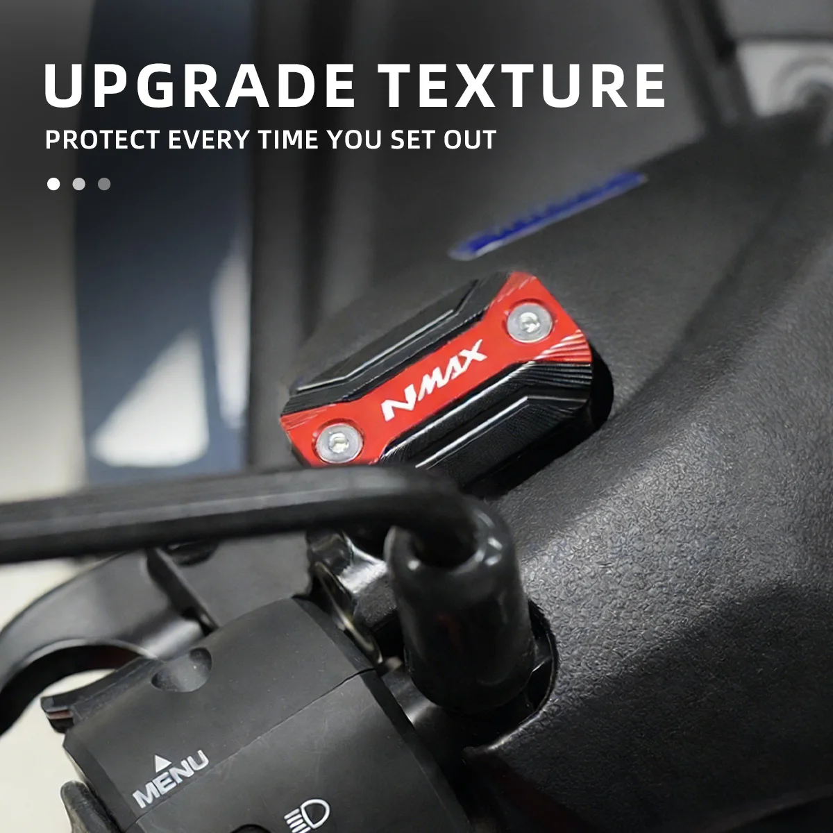 1X Tapa Protectora para Depósito de Líquido de Frenos Delantero de Motocicleta para YAMAHA NMAX125 NMAX155 NMAX N-max 125 155 NMAX 2015-2023
