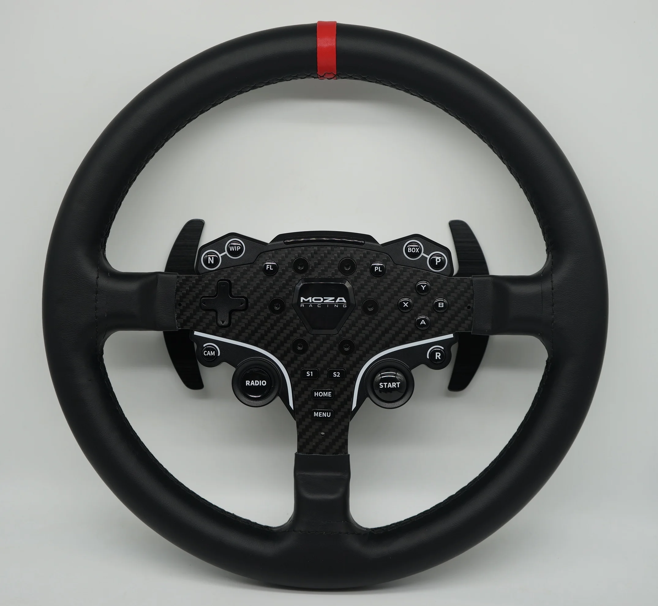 Volante Circular SIMPUSH de 13 Pulgadas (33 cm) para Simulación de Carreras, Compatible con MOZA R5 R3 ES ESX